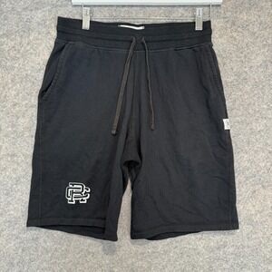 Reigning Champ French Terry Shorts Mens Small 9" Inseam Drawstring Stretch Black